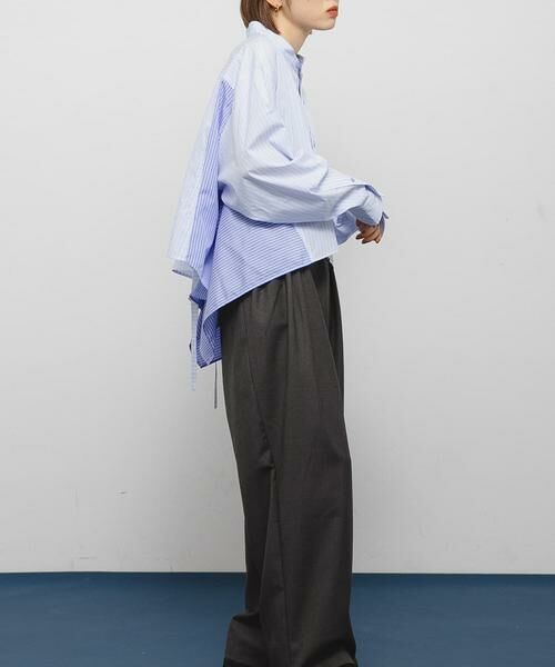 KBF / ケービーエフ シャツ・ブラウス | バックフレアショートシャツ | 詳細13