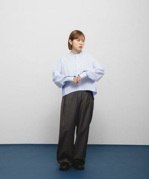 KBF / ケービーエフ シャツ・ブラウス | バックフレアショートシャツ | 詳細15