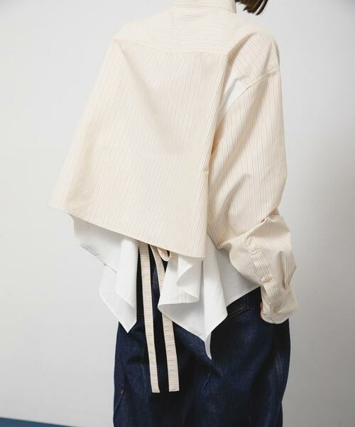 KBF / ケービーエフ シャツ・ブラウス | バックフレアショートシャツ | 詳細24