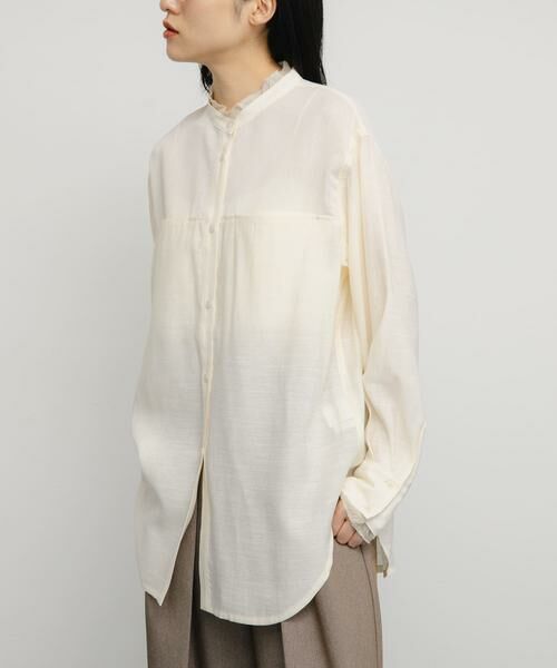 KBF / ケービーエフ シャツ・ブラウス | レイヤードライクロングシャツ | 詳細3