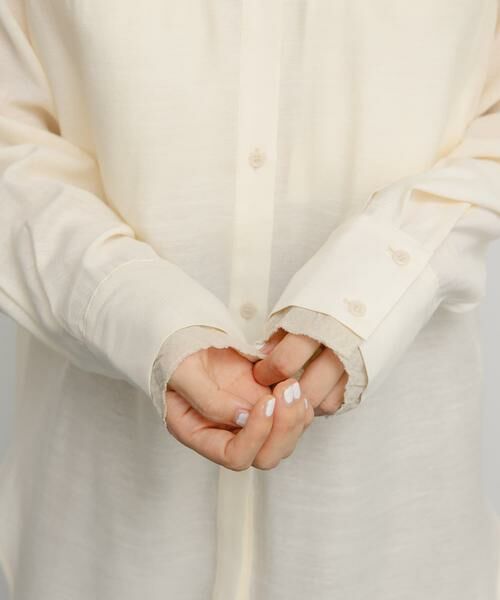 KBF / ケービーエフ シャツ・ブラウス | レイヤードライクロングシャツ | 詳細5