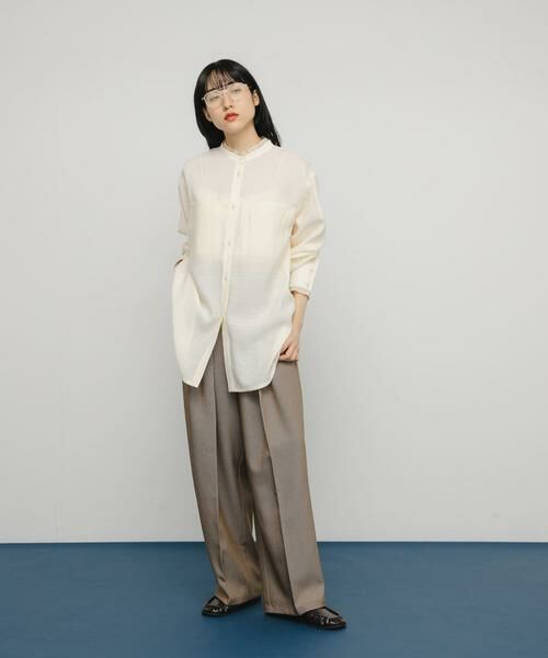 KBF / ケービーエフ シャツ・ブラウス | レイヤードライクロングシャツ | 詳細6