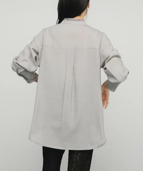 KBF / ケービーエフ シャツ・ブラウス | レイヤードライクロングシャツ | 詳細13
