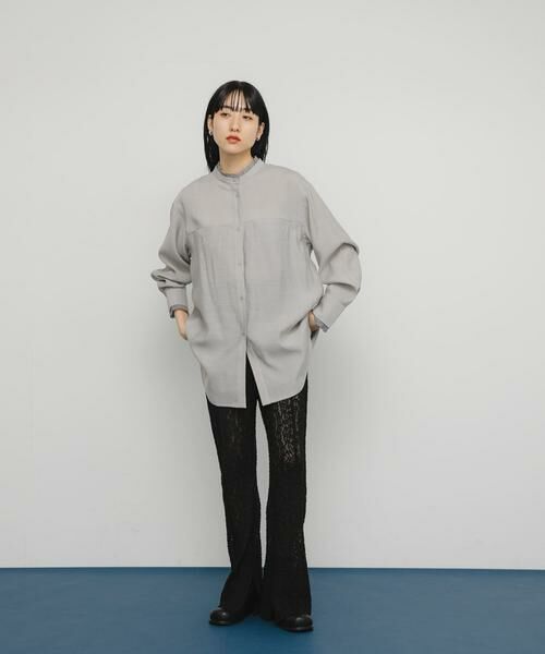 KBF / ケービーエフ シャツ・ブラウス | レイヤードライクロングシャツ | 詳細14