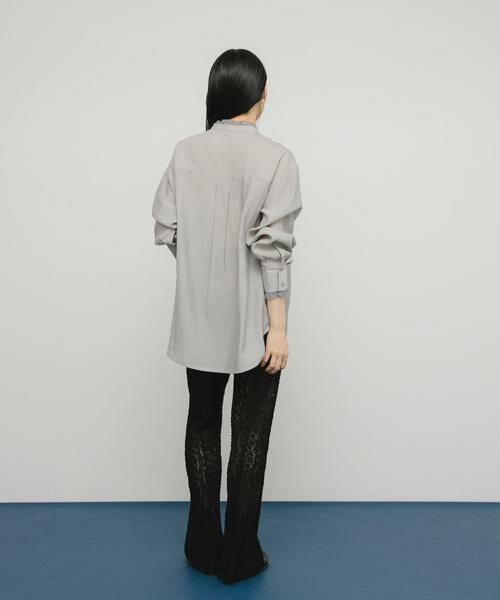 KBF / ケービーエフ シャツ・ブラウス | レイヤードライクロングシャツ | 詳細16