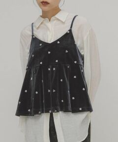 KBF / ケービーエフ キャミソール・チューブトップ | 2WAYベロアビスチェ