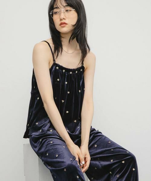 KBF / ケービーエフ キャミソール・チューブトップ | 2WAYベロアビスチェ | 詳細4