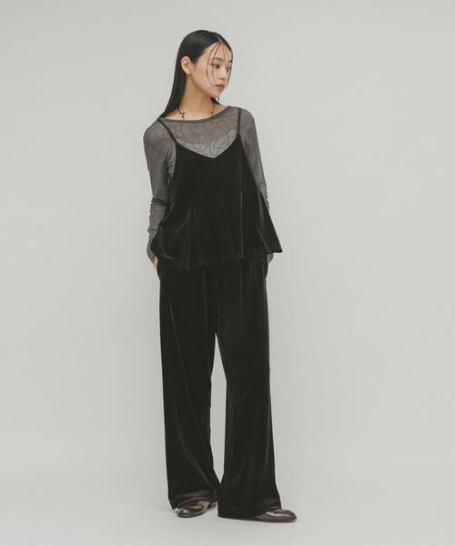 KBF / ケービーエフ キャミソール・チューブトップ | 2WAYベロアビスチェ | 詳細15