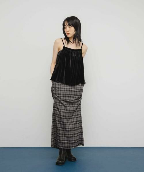 KBF / ケービーエフ キャミソール・チューブトップ | 2WAYベロアビスチェ | 詳細17