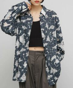 KBF / ケービーエフ シャツ・ブラウス | ステッチングチェックシャツ