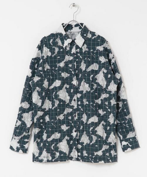 KBF / ケービーエフ シャツ・ブラウス | ステッチングチェックシャツ | 詳細7