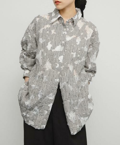 KBF / ケービーエフ シャツ・ブラウス | ステッチングチェックシャツ | 詳細19