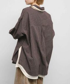 KBF / ケービーエフ シャツ・ブラウス | チェックレイヤードBIGシャツ