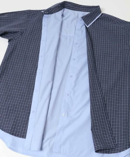 KBF / ケービーエフ シャツ・ブラウス | チェックレイヤードBIGシャツ | 詳細16