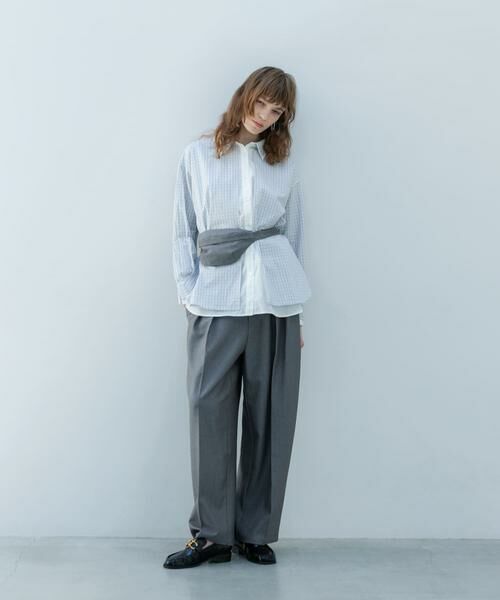 KBF / ケービーエフ シャツ・ブラウス | チェックレイヤードBIGシャツ | 詳細28