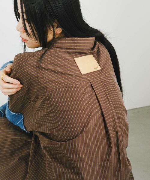 KBF / ケービーエフ シャツ・ブラウス | デニムスリーブリメイクシャツ | 詳細5