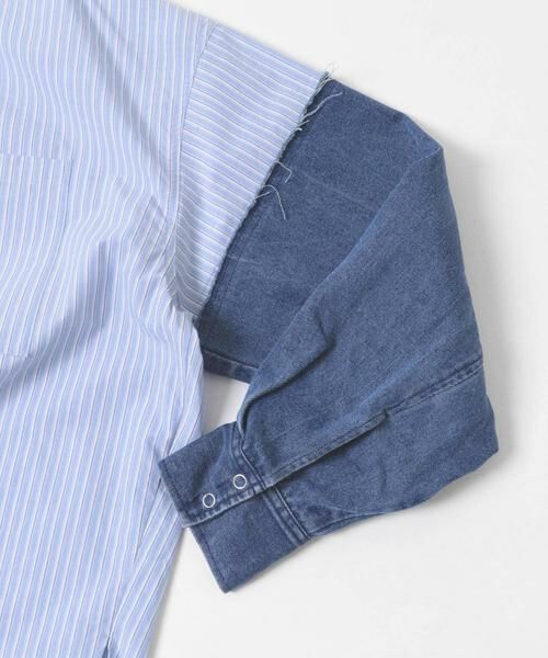 KBF / ケービーエフ シャツ・ブラウス | デニムスリーブリメイクシャツ | 詳細20