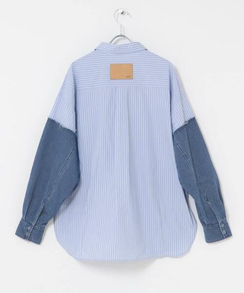 KBF / ケービーエフ シャツ・ブラウス | デニムスリーブリメイクシャツ | 詳細22