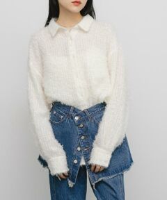 KBF / ケービーエフ シャツ・ブラウス | フェザーロングシャツ