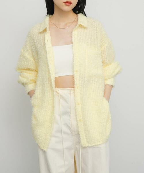 KBF / ケービーエフ シャツ・ブラウス | フェザーロングシャツ | 詳細2