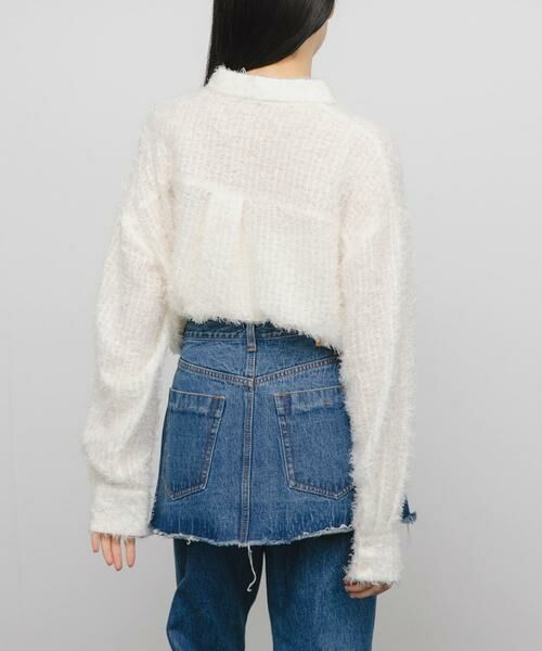 KBF / ケービーエフ シャツ・ブラウス | フェザーロングシャツ | 詳細18