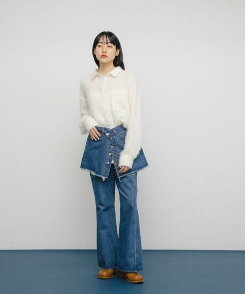 KBF / ケービーエフ シャツ・ブラウス | フェザーロングシャツ | 詳細19