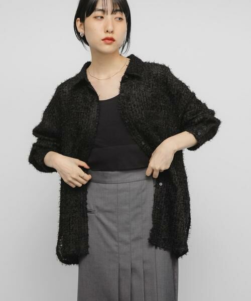 KBF / ケービーエフ シャツ・ブラウス | フェザーロングシャツ | 詳細23