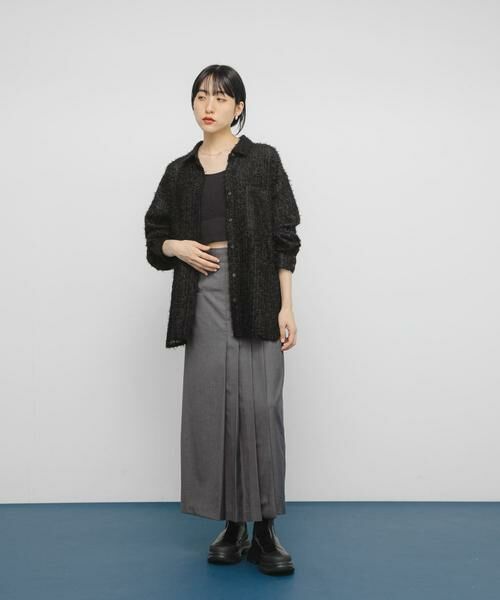 KBF / ケービーエフ シャツ・ブラウス | フェザーロングシャツ | 詳細27