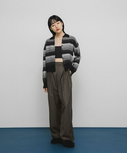 KBF / ケービーエフ その他パンツ | タックデザインスラックス | 詳細4