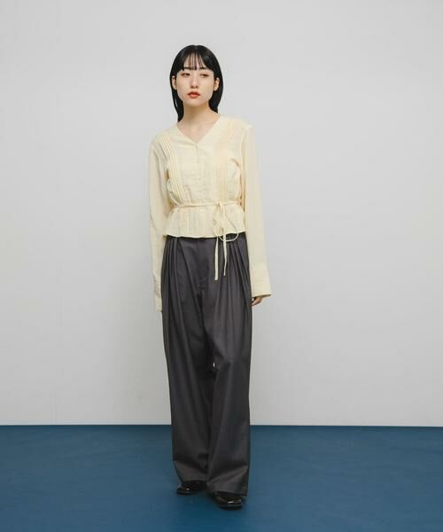 KBF / ケービーエフ その他パンツ | タックデザインスラックス | 詳細20