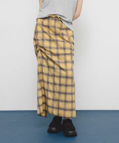 KBF / ケービーエフ スカート | サイドデザインチェックスカート