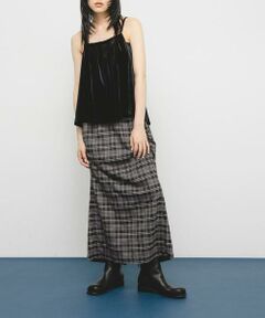 KBF / ケービーエフ スカート | サイドデザインチェックスカート