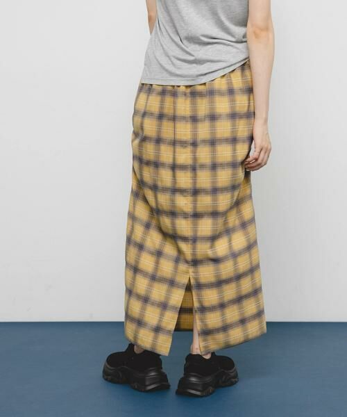 KBF / ケービーエフ スカート | サイドデザインチェックスカート | 詳細1