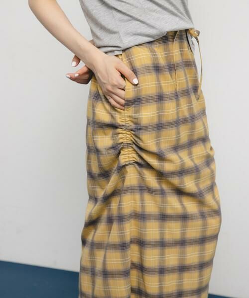 KBF / ケービーエフ スカート | サイドデザインチェックスカート | 詳細2