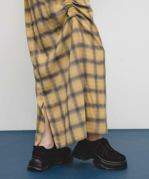 KBF / ケービーエフ スカート | サイドデザインチェックスカート | 詳細3