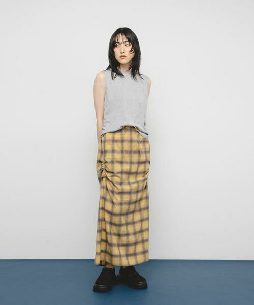 KBF / ケービーエフ スカート | サイドデザインチェックスカート | 詳細4