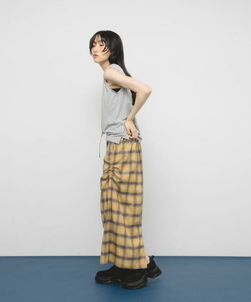 KBF / ケービーエフ スカート | サイドデザインチェックスカート | 詳細5