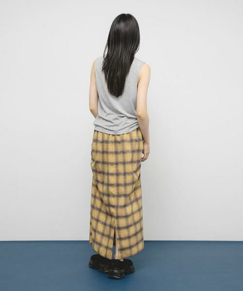 KBF / ケービーエフ スカート | サイドデザインチェックスカート | 詳細6