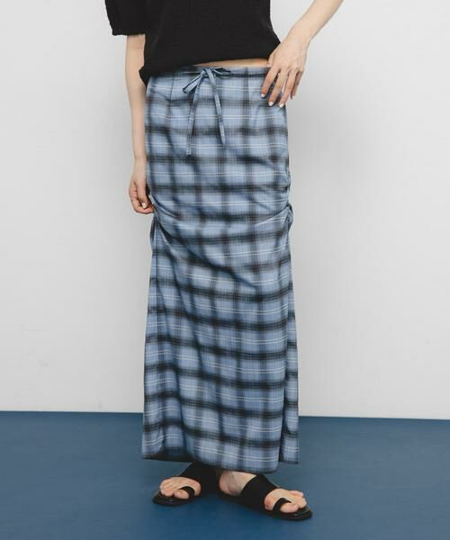 KBF / ケービーエフ スカート | サイドデザインチェックスカート | 詳細14