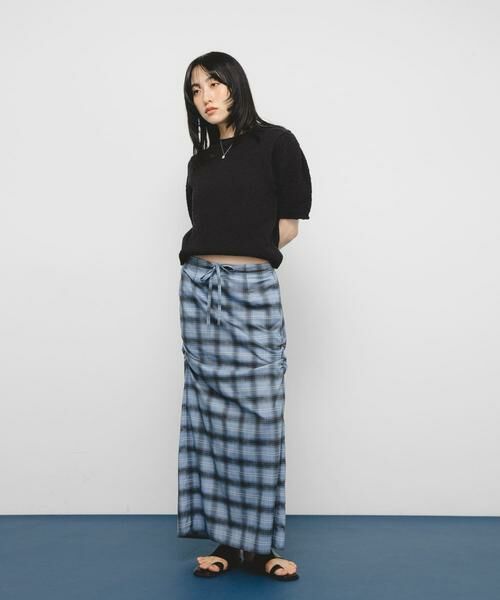 KBF / ケービーエフ スカート | サイドデザインチェックスカート | 詳細17