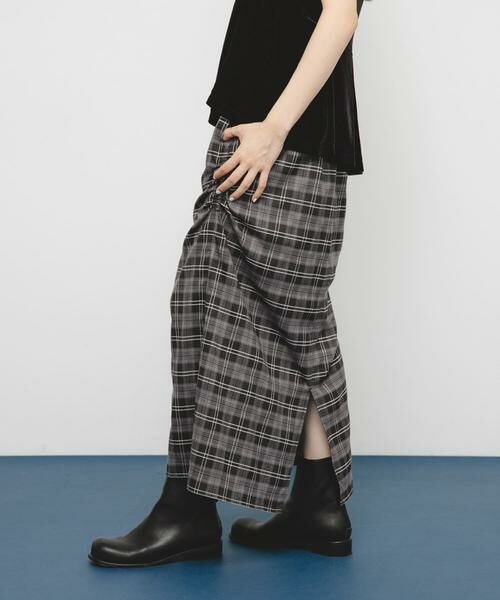 KBF / ケービーエフ スカート | サイドデザインチェックスカート | 詳細23