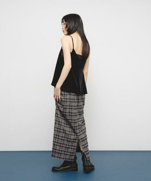KBF / ケービーエフ スカート | サイドデザインチェックスカート | 詳細26