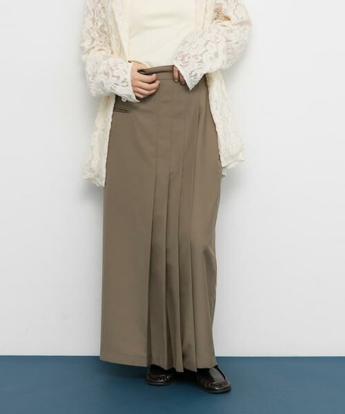 KBF / ケービーエフ スカート | ラップライクプリーツスカート | 詳細1