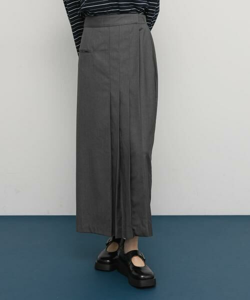 KBF / ケービーエフ スカート | ラップライクプリーツスカート | 詳細18