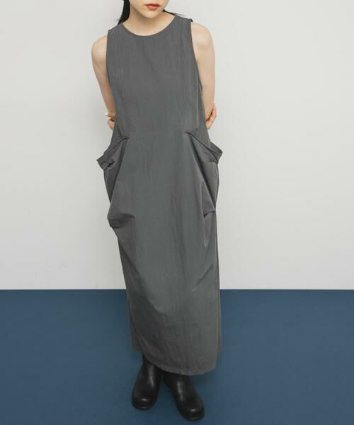 KBF / ケービーエフ ワンピース | ポケットディティールコクーンワンピース | 詳細8