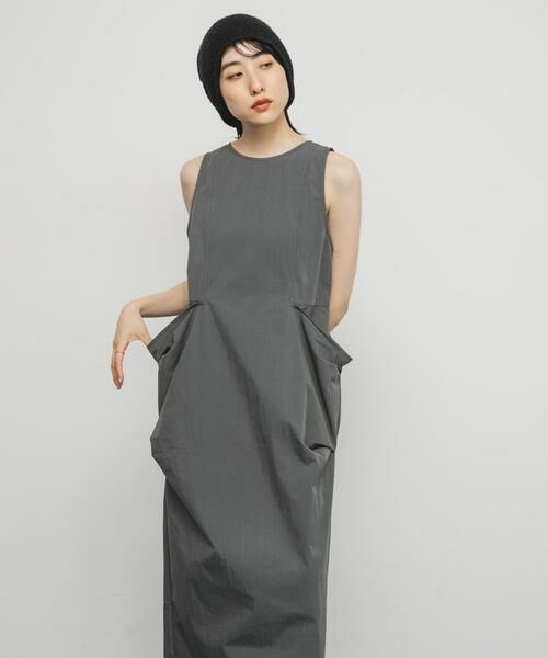 KBF / ケービーエフ ワンピース | ポケットディティールコクーンワンピース | 詳細9
