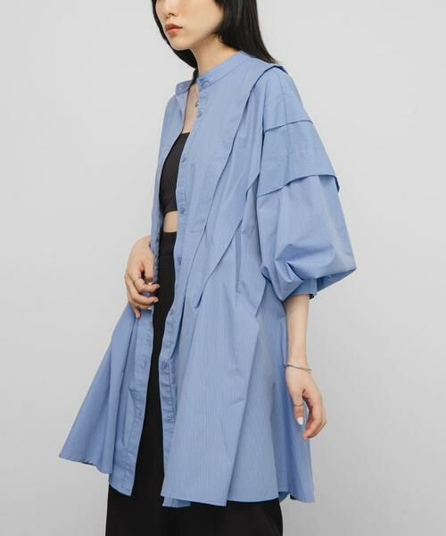 KBF / ケービーエフ ワンピース | ボリュームタックミニワンピース | 詳細1