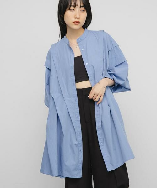 KBF / ケービーエフ ワンピース | ボリュームタックミニワンピース | 詳細4