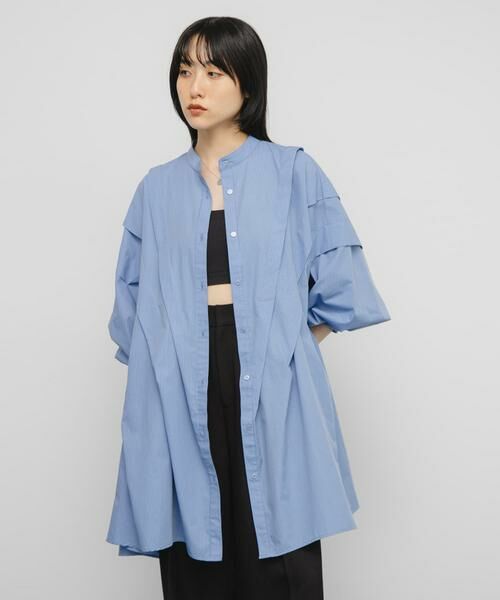 KBF / ケービーエフ ワンピース | ボリュームタックミニワンピース | 詳細5