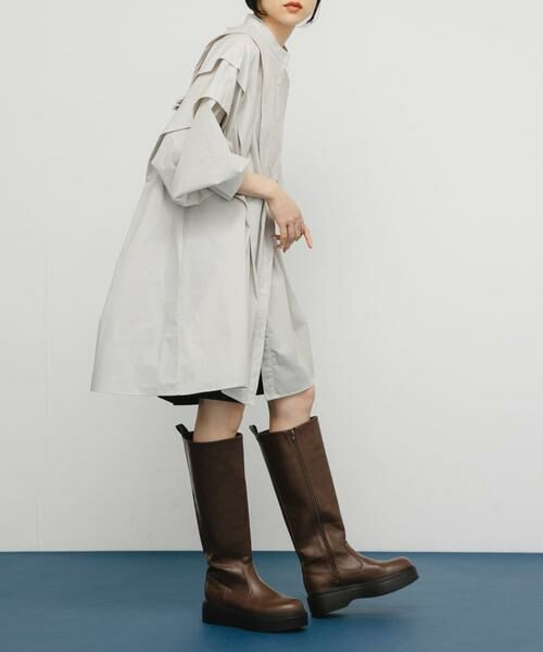 KBF / ケービーエフ ワンピース | ボリュームタックミニワンピース | 詳細12